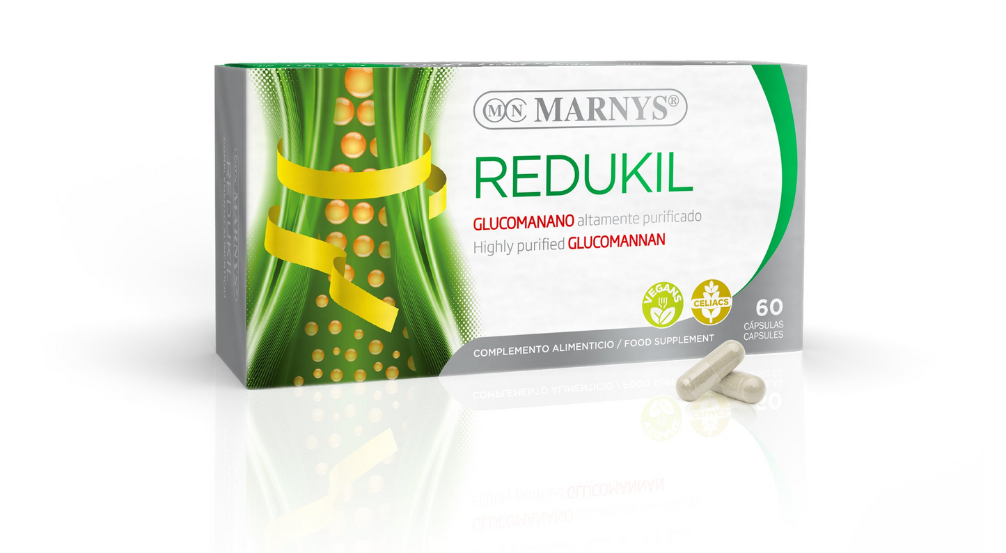 Redukil Glucomannan, aptitdämpande och kolesterolreglerande - 60 caps.