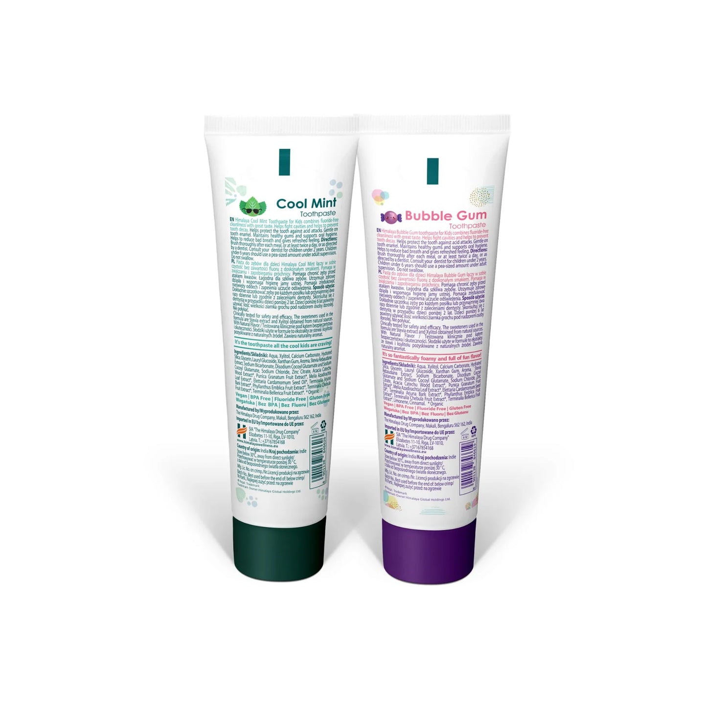 Barn Multipack Tandkräm Bubble Gum + Cool Mint- 160g