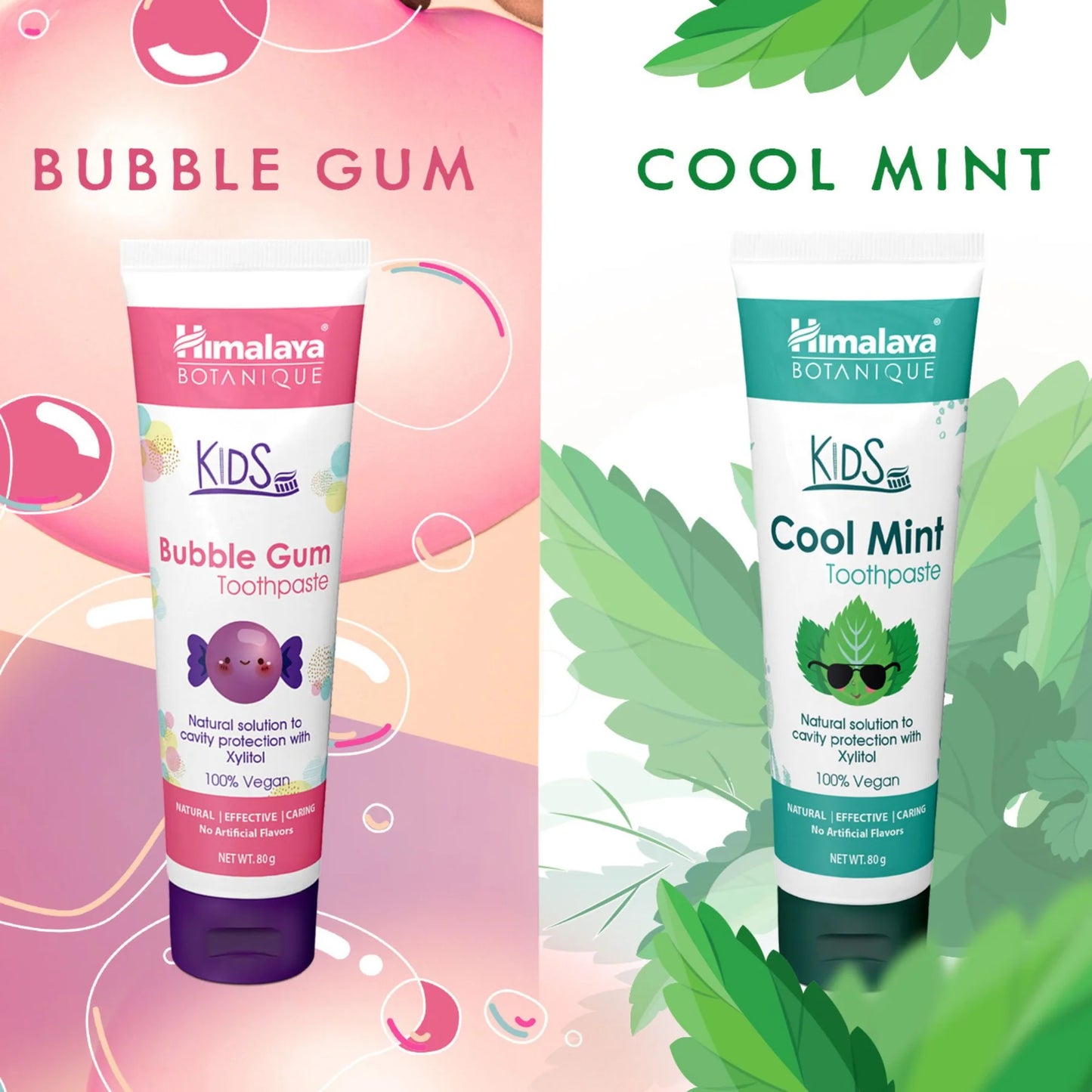 Barn Multipack Tandkräm Bubble Gum + Cool Mint- 160g