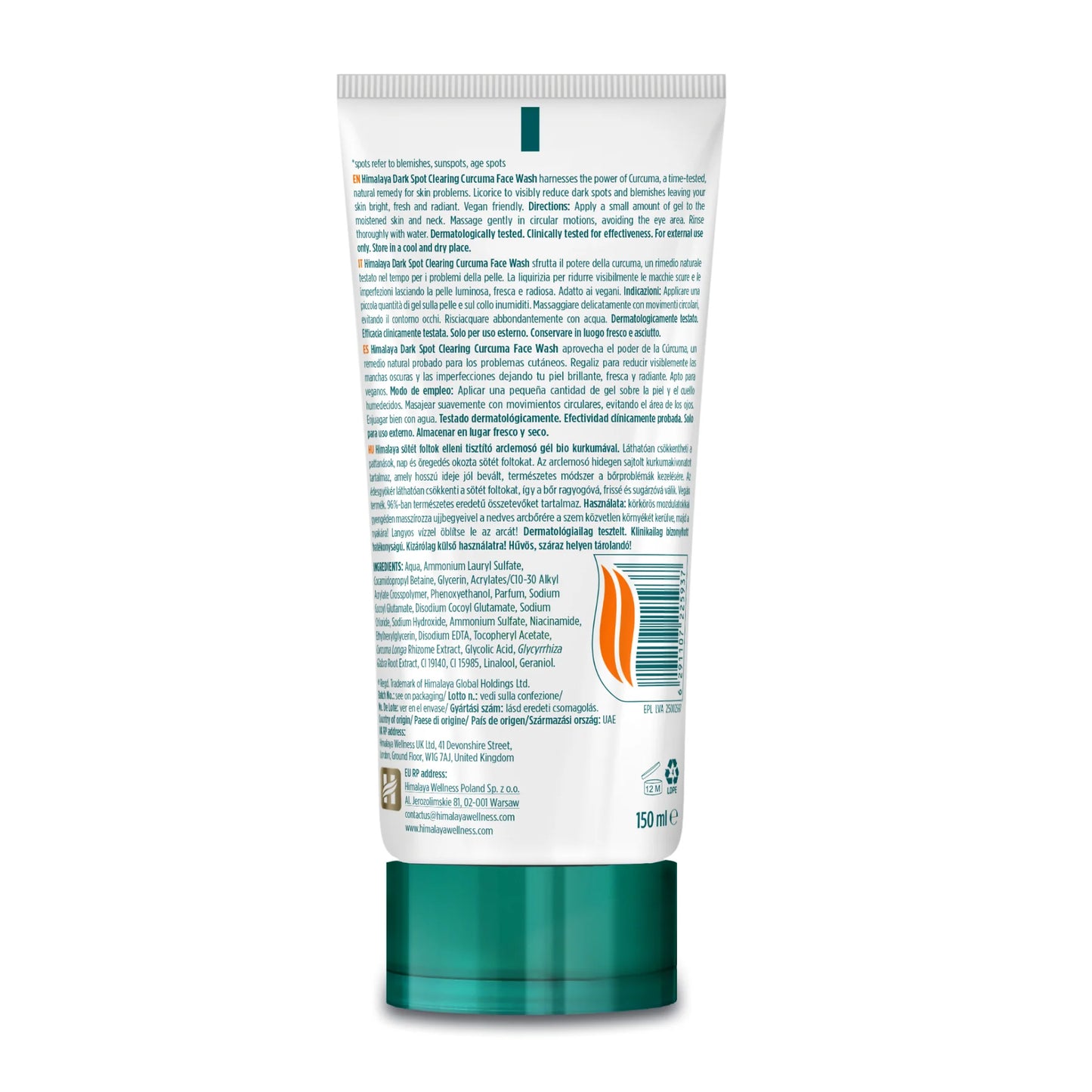 Cleanser mot pigment- Gurkmeja 150ml.
