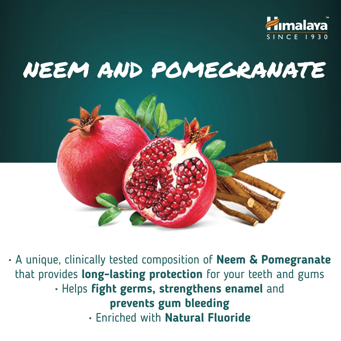 Dental Cream Herbal Tandkräm - Neem & Granatäpple - 100g.