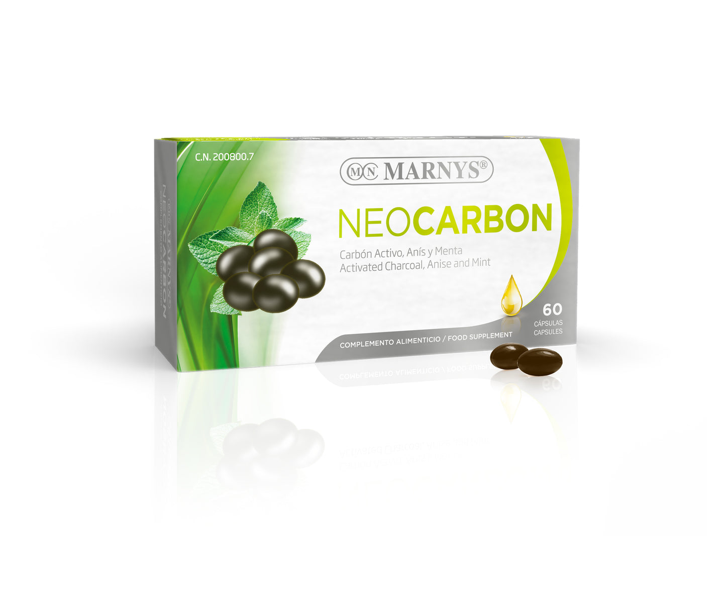 Neocarbon- Gasbesvär och IBS -60caps.