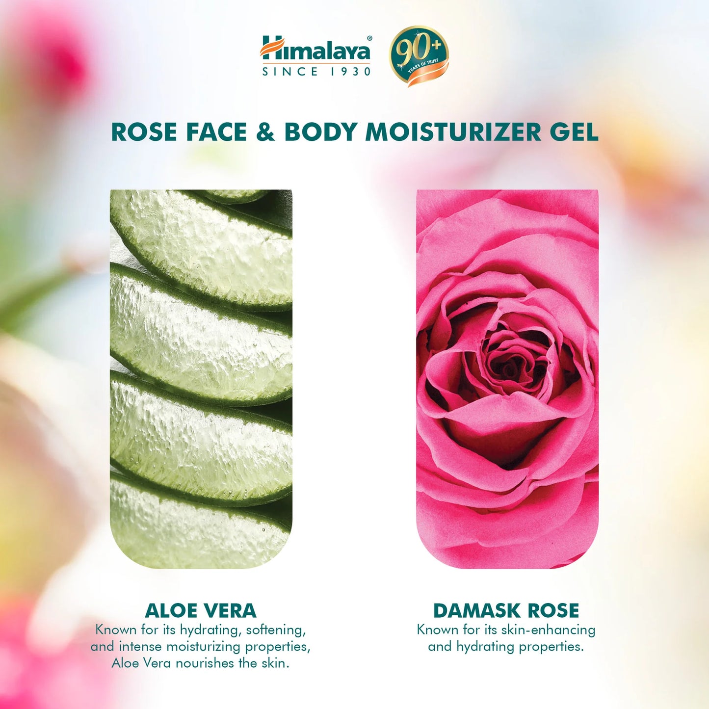 Damas Rose Face & Body Moisturizer Gel - 300ml.