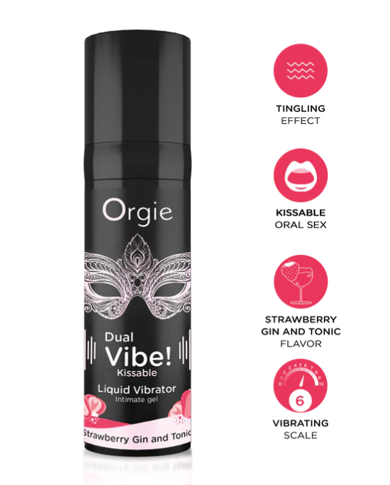 Dual Vibe! Strawberry Gin And Tonic-Liquid Vibrating.