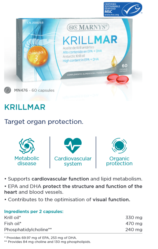Krillolja med högt EPA + DHA-Omega3.