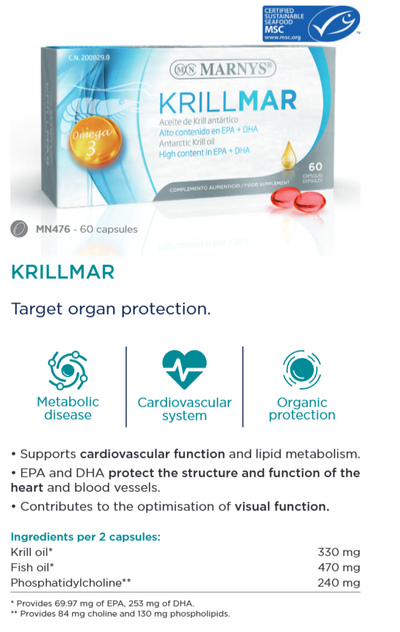 Krillolja med högt EPA + DHA-Omega3.