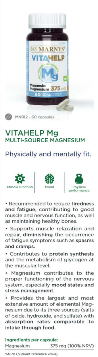 Magnesium 375 mg- 60 kaps