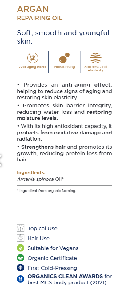 Ekologisk Arganolja (Hud-Hår), Det flytande guldet från Marocko 50ml.