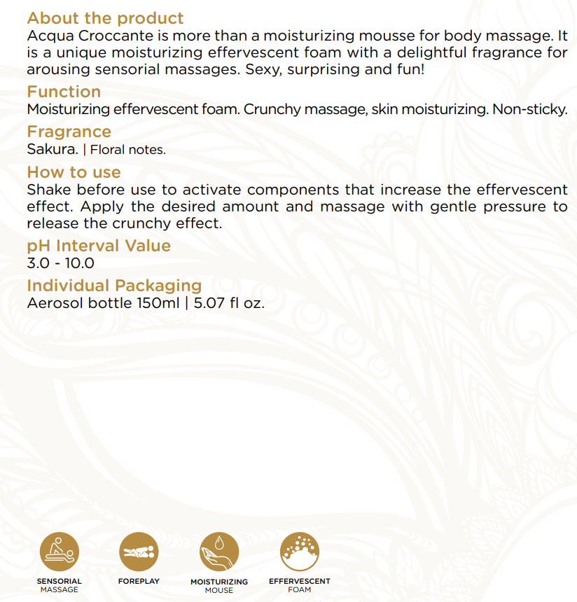 Crunch Massage Mousse- Sakura doft