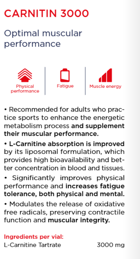 CARNITIN 3000-Liposomal L-Carnitin 14x25ml.