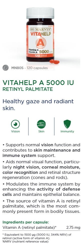 A vitamin 5000IU- hälsosamt utseende och strålande hud 120 kaps.
