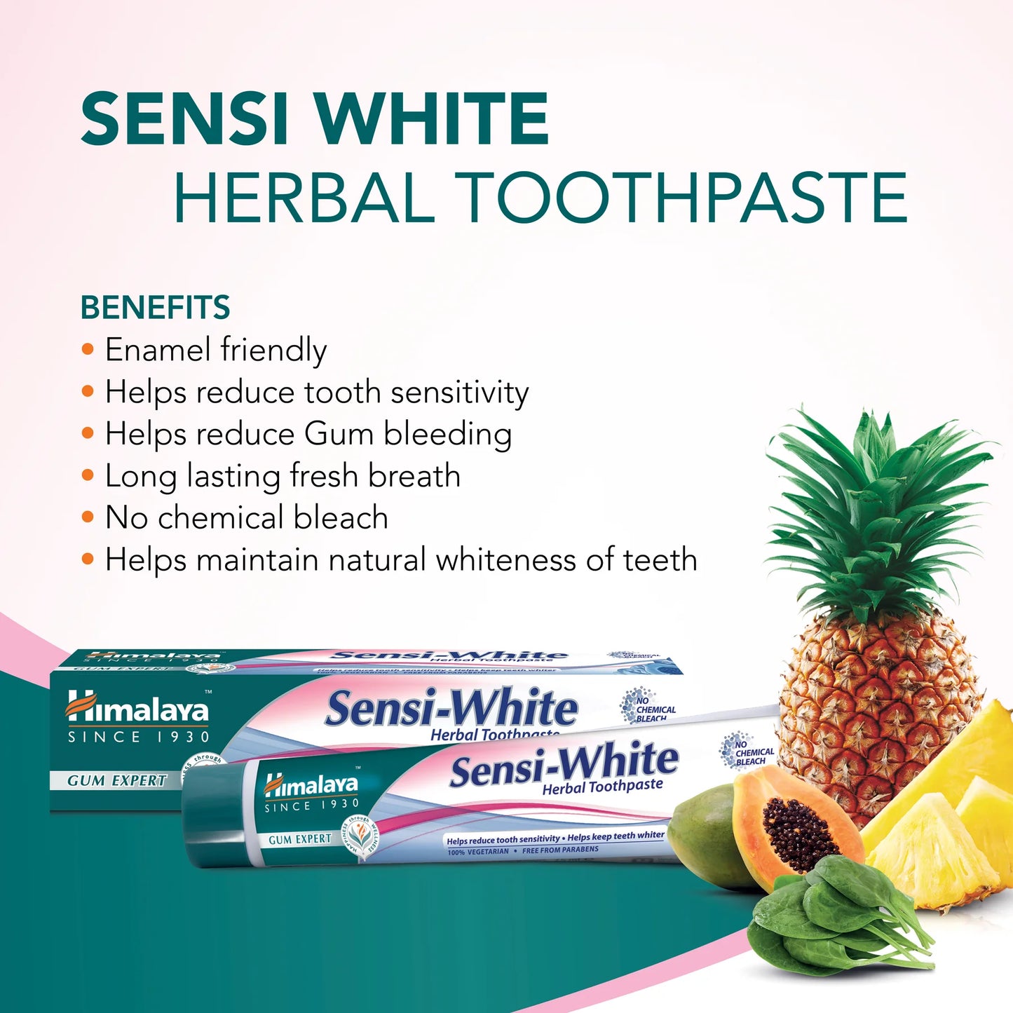 Gum Expert Herbal tandkräm - Sensi White - 75ml.
