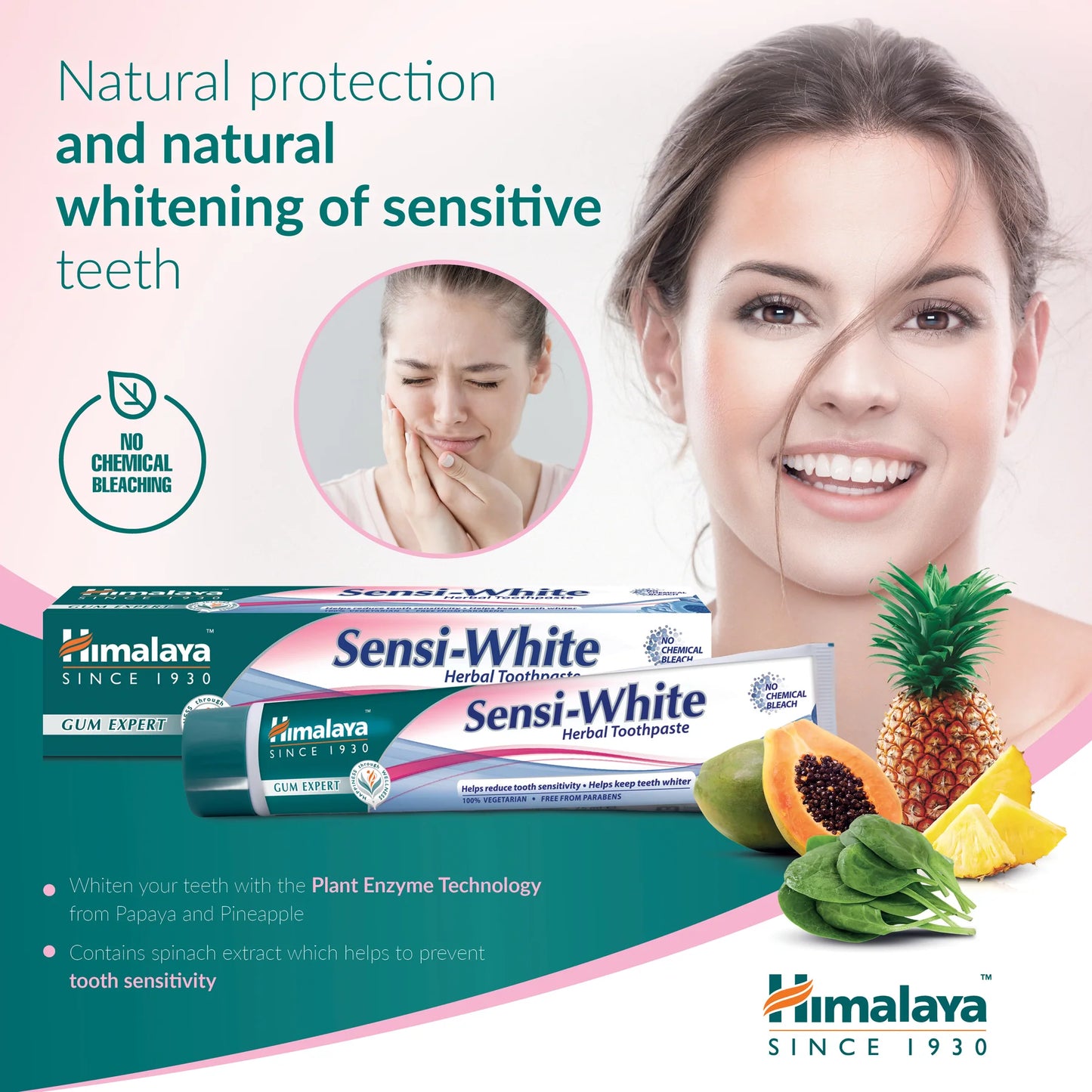 Gum Expert Herbal tandkräm - Sensi White - 75ml.
