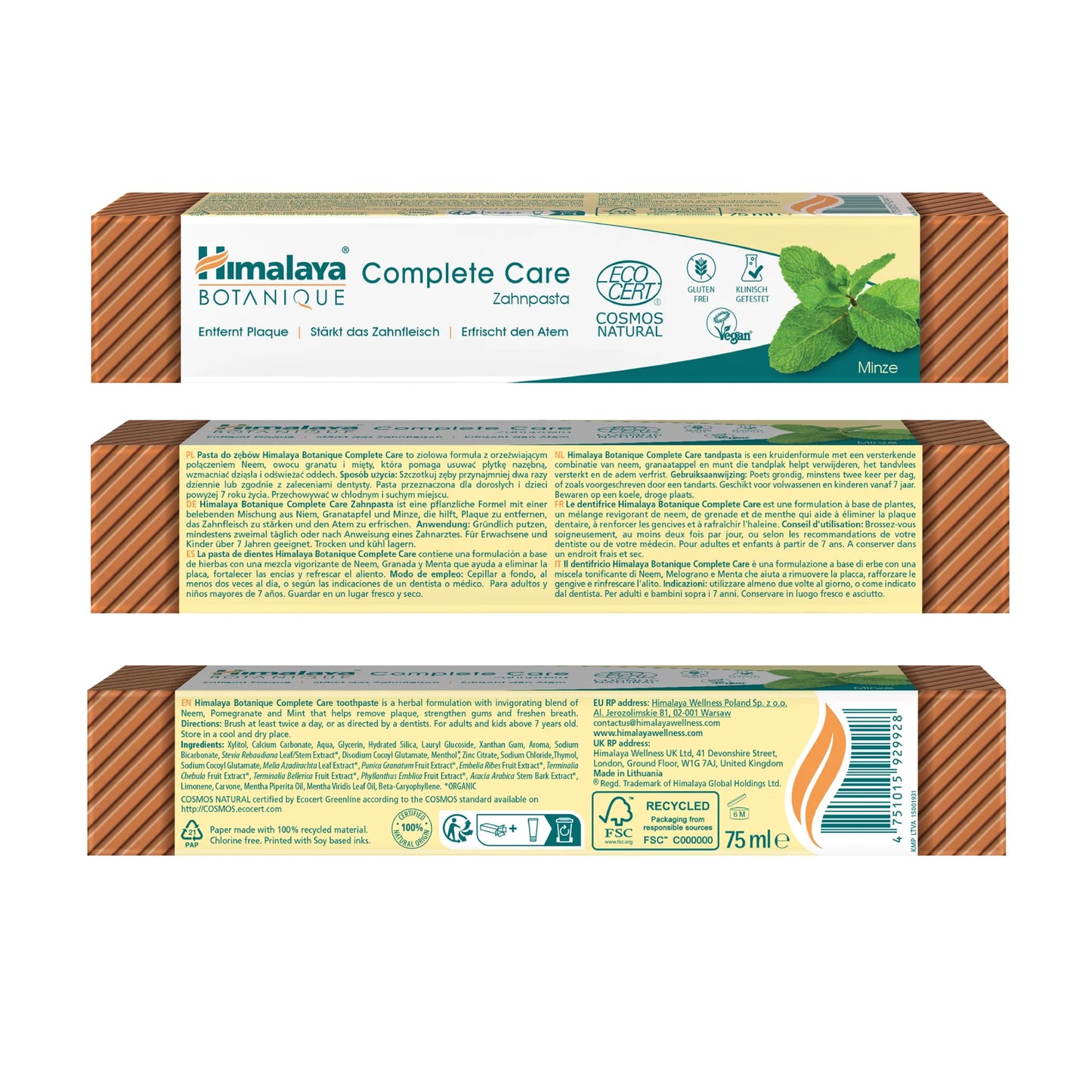 Complete Care fluorfri Tandkräm - Mint 75 ml.