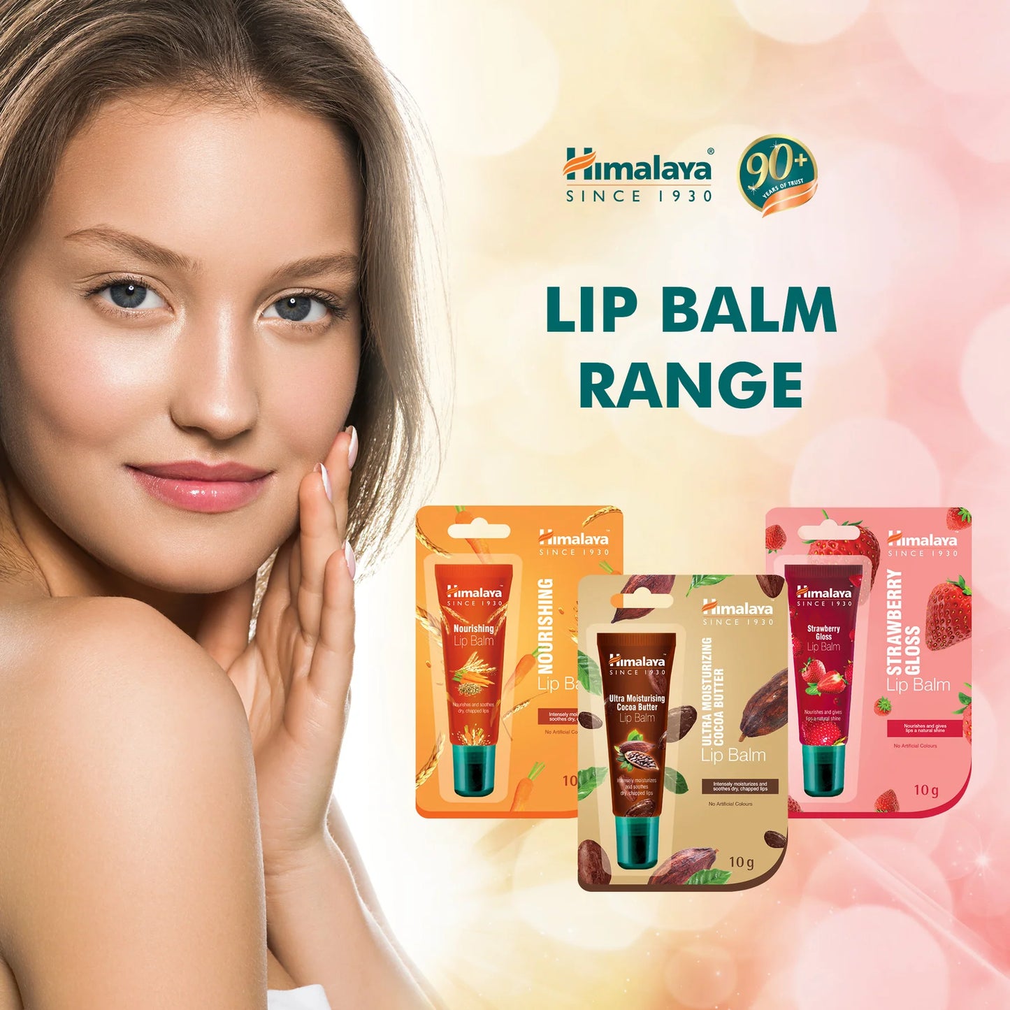 Strawberry Gloss Lip Balm för torra läppar - 10g.