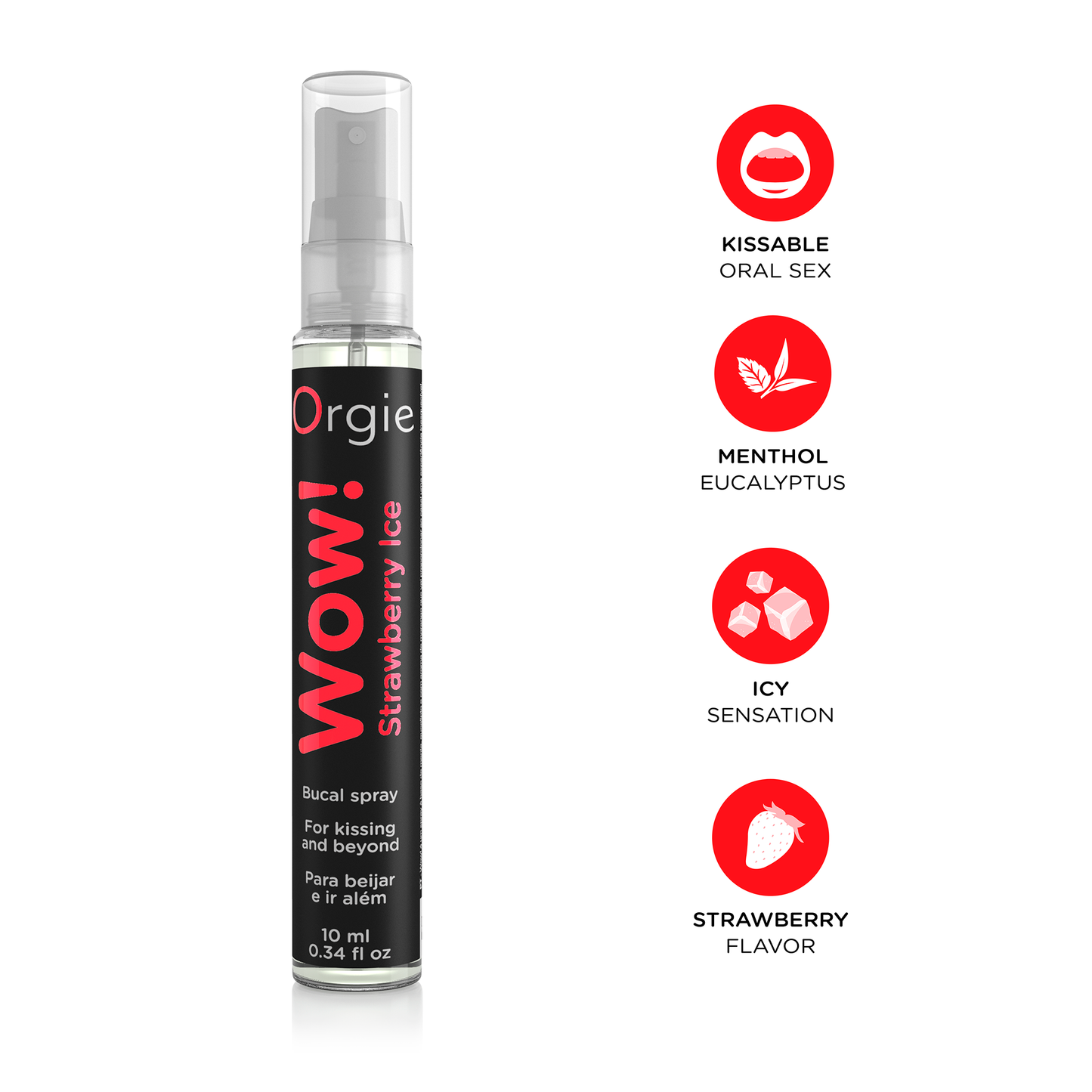 Bucal Spray for Kissing and Oral Sex- Strawberry