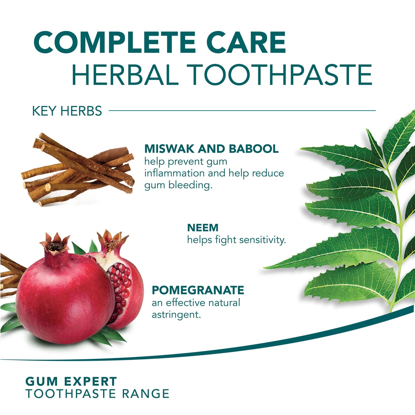 Gum Expert Herbal Tandkräm - Complete Care - 75 ml.