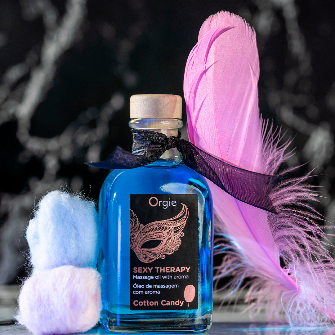 Massageolja - SEXY THERAPY COTTON CANDY