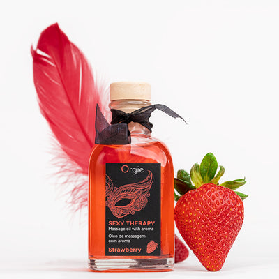 Massageolja SEXY THERAPY STRAWBERRY