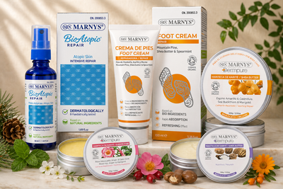 Kroppsvårdspaket (Sheasmör+ Spray mot eksem+ Fotkräm)