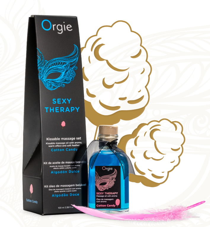 Massageolja - SEXY THERAPY COTTON CANDY