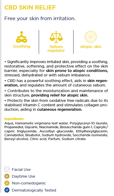 CBD Skin Relief (Comforting and soothing) -7xAmpoules.