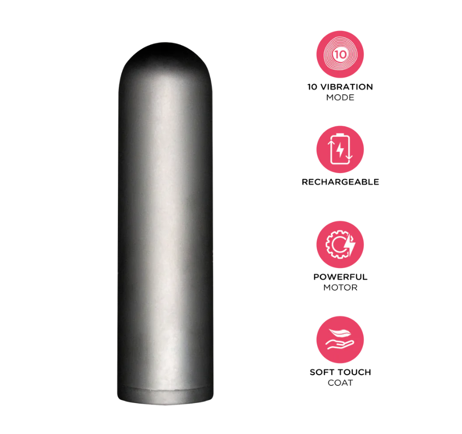 Vibe! Bullet – Kit med Vibrator & Kyssvänlig Gel med Jordgubb/Gin Tonic-smak.