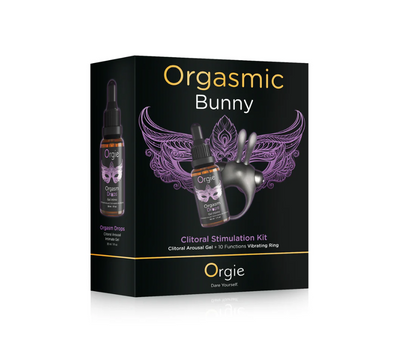 Orgie Orgasmic Bunny – Klitorisstimulerande Gel & Vibrerande Ring i Ett Kit.