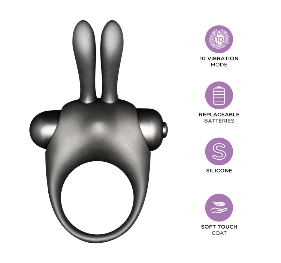 Orgie Orgasmic Bunny – Klitorisstimulerande Gel & Vibrerande Ring i Ett Kit.