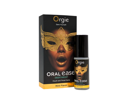 Oral Ease – Djuptrupsspray med Mintsmak för Bekvämare Oralsex 15ml.