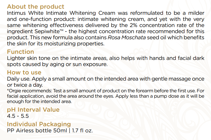 Intim Whitening Cream