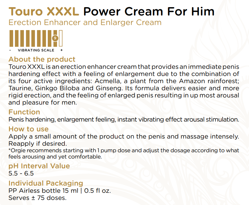 Touro XXXL - Erection and Enlarger Cream