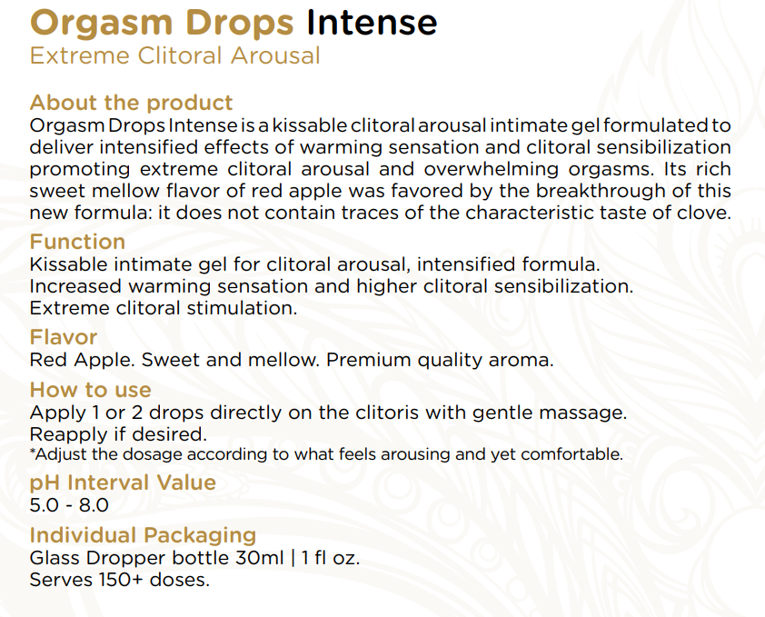 Intense orgasm Drops för kvinnor - Extreme Clitoral Arousal