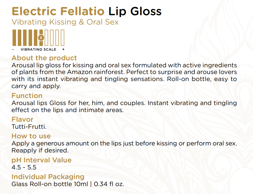 Electric Lips Gloss-Vibrating Kissing & Oral Sex