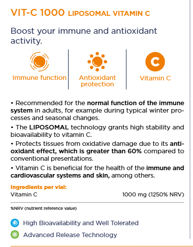 Liposomal Vit-C 1000mg, 20 ampull.