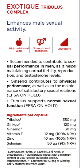 Exotique Tribulus Complex- Öka testosterone nivå 30 caps