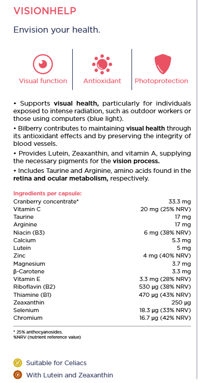 Visionhelp-syn förstärkande 30 caps.