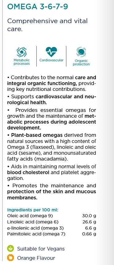 Omega 3, 6, 7, 9 Complete växtbaserat- 125ml