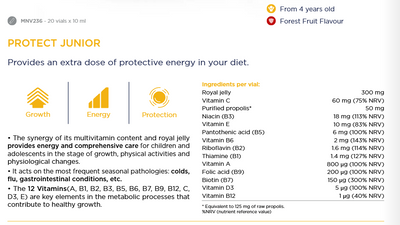 Protect Junior- Royal Jelly, Propolis och vitaminer för barn.