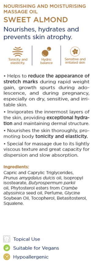 Botanisk Sötmandelolja för Torr & Känslig Hud eller Hår 100ml.