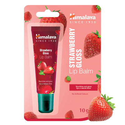 Strawberry Gloss Lip Balm för torra läppar - 10g.