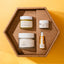 Presentkitet innehåller serum, cleanser, anti-age cream och body cream.
