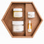 Presentkitet innehåller serum, cleanser, anti-age cream och body cream.